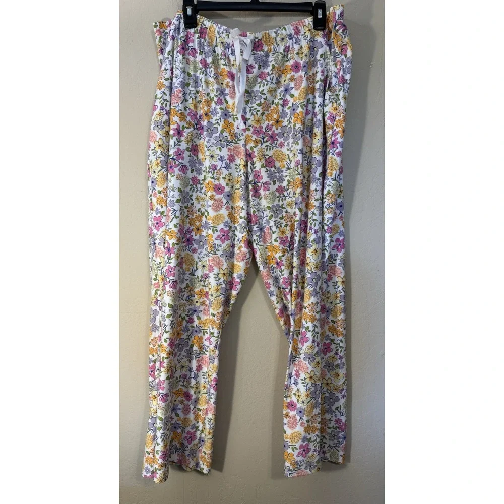 Sonoma Pajama Set Women‎ XXL 2XL 2pc Sleepwear Top Pants Floral NEW